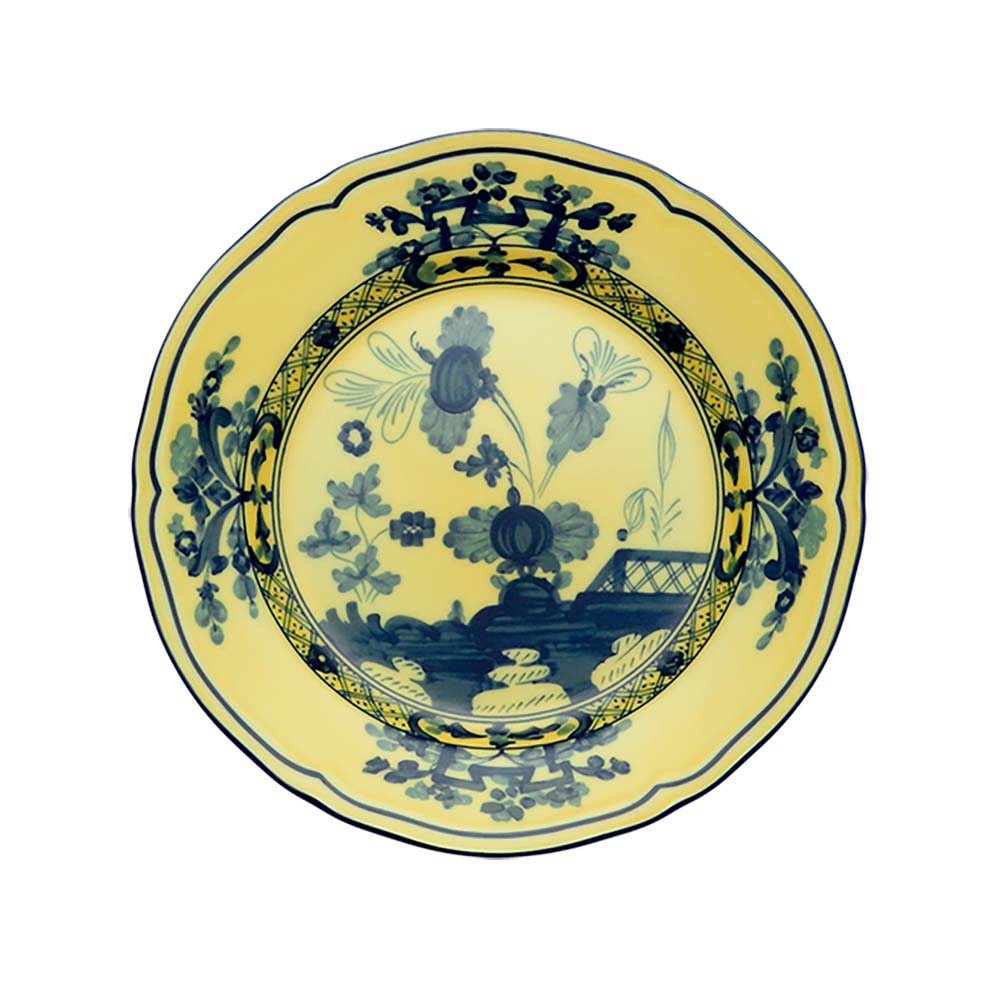 PLATE-GINORIOI-CITRINODIN265CM.jpg Bộ 2 Đĩa Oriente Italiano Citrino Vàng 26.5cm – Hiệu Ginori 1735 (Ý) - Image 1