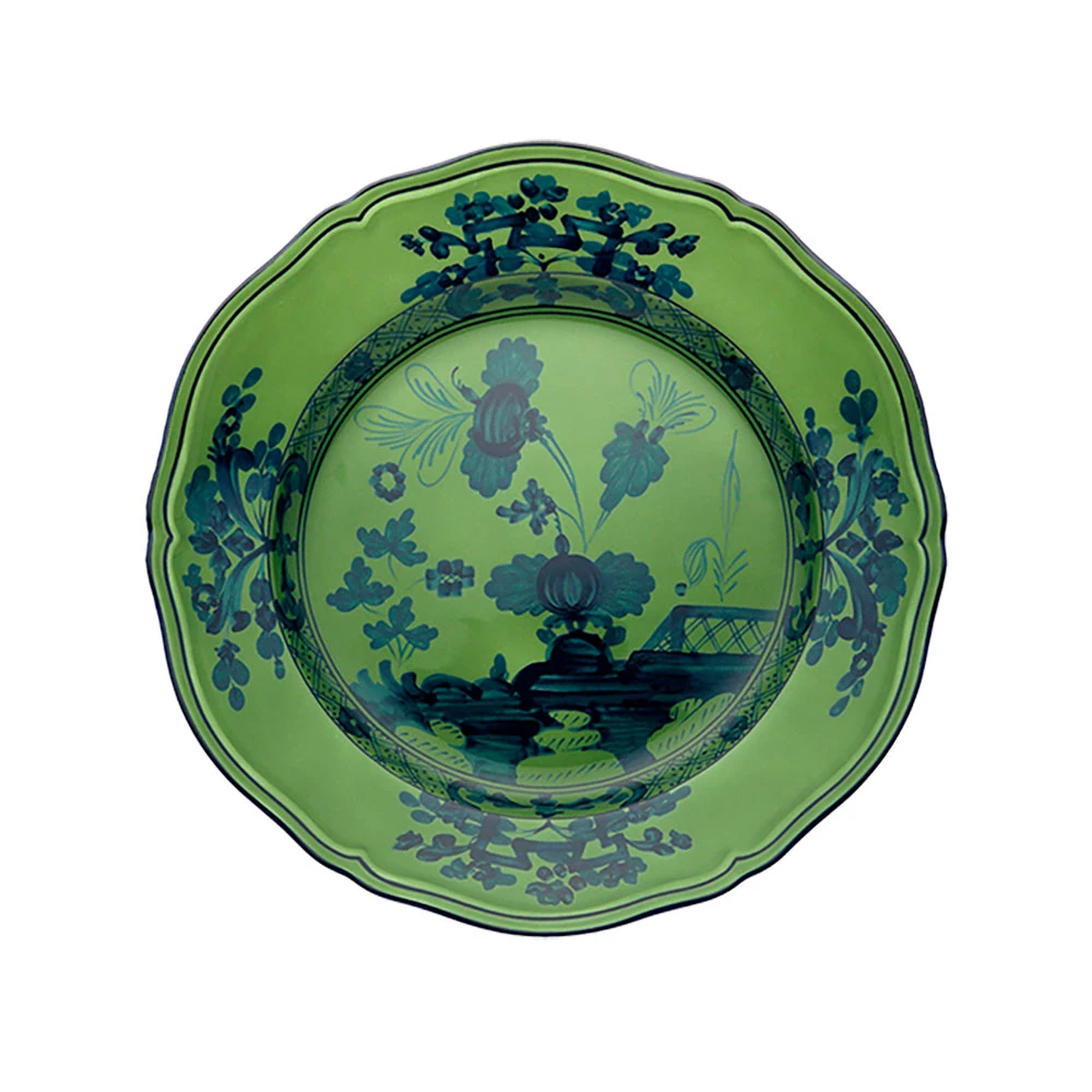PLATE-GINORIOI-MALACHITEDIN265CM.jpg.webp Bộ 2 Đĩa Oriente Italiano Malachite Xanh Lá 26.5cm – Hiệu Ginori 1735 (Ý) - Image 1