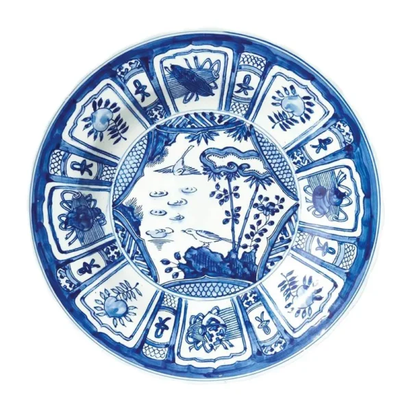 Bộ 2 Đĩa Gốm Kraak 20cm