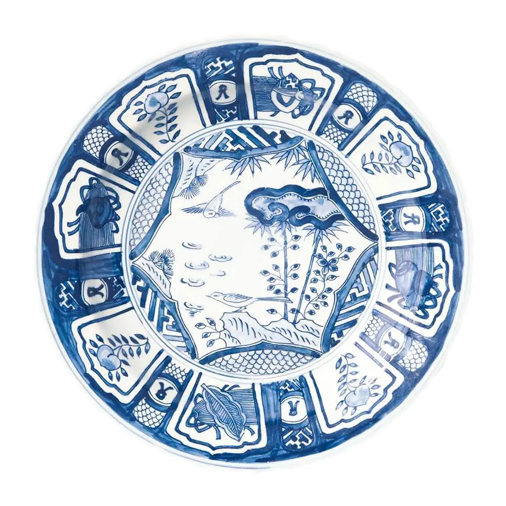 PLATE-KRAAK-26.jpg.webp Bộ 2 Đĩa Gốm Kraak 26cm - Image 1