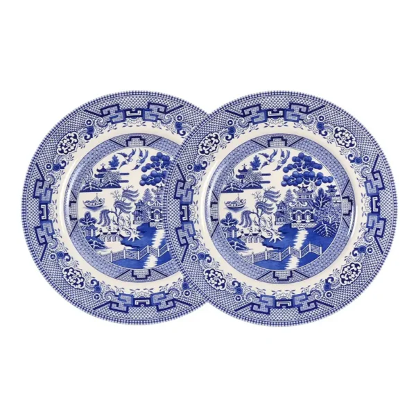 Bộ 2 Đĩa 28cm Blue Willow hiệu Royal Stafford