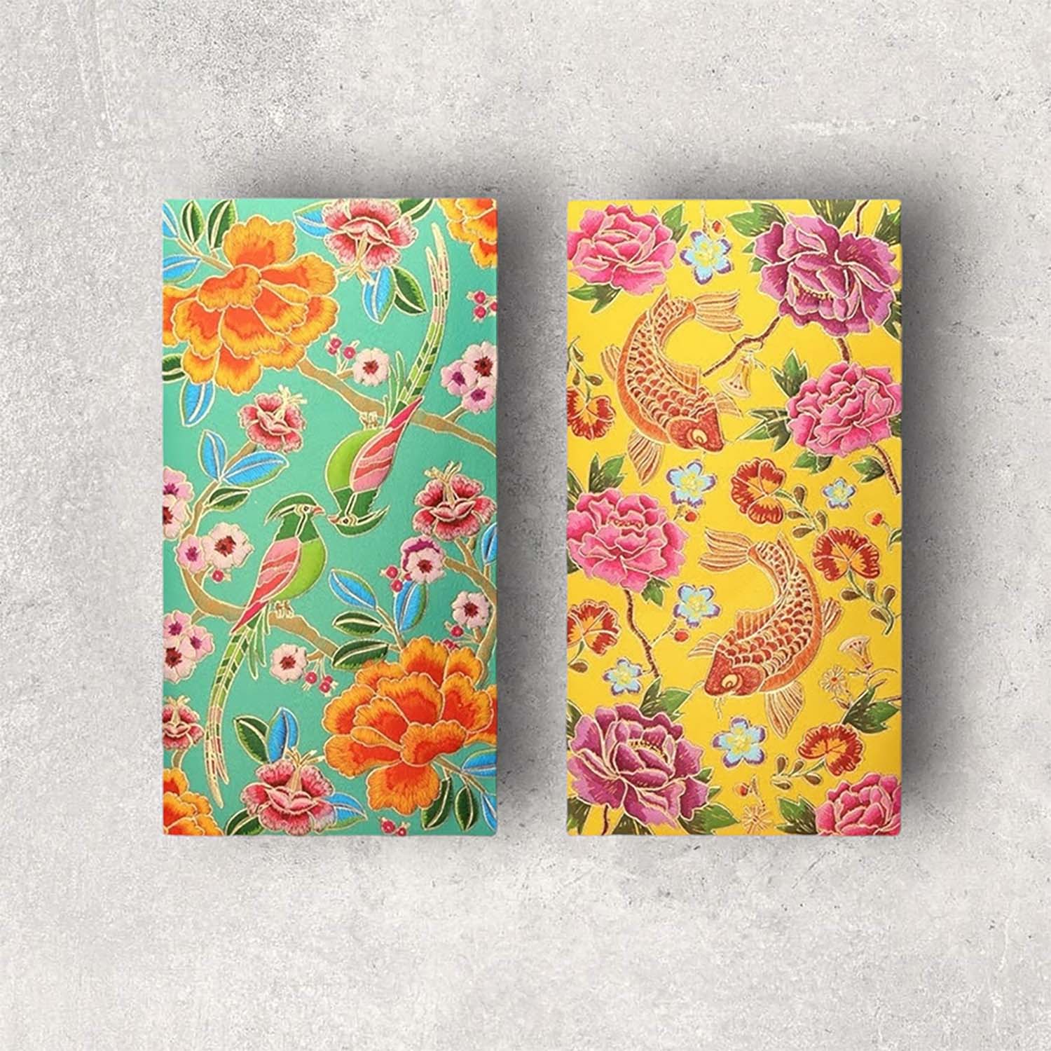lixi-fishbirds-04.jpg Bộ 6 Bao Lì Xì Cao Cấp Hoạ Tiết Đôi Cá và Chim Mẫu 4 – Giấy Cứng 160gsm - Image 1