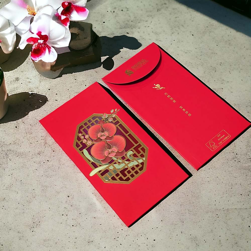 lixi-orchid.jpg Bao Lì Xì Cao Cấp Cắt Laser Hoa Lan – Giấy Cứng 300gsm - Image 1