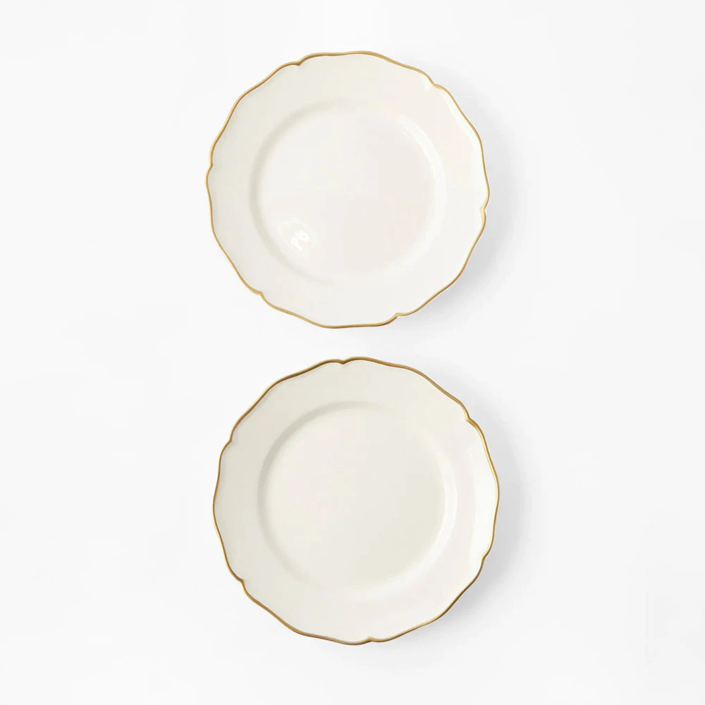 plate-zdg-horizondor.jpg.webp Bộ 2 Đĩa Dinner Viền Vàng 27.5cm – Hiệu Z.D.G Zoe de Givenchy - Image 1