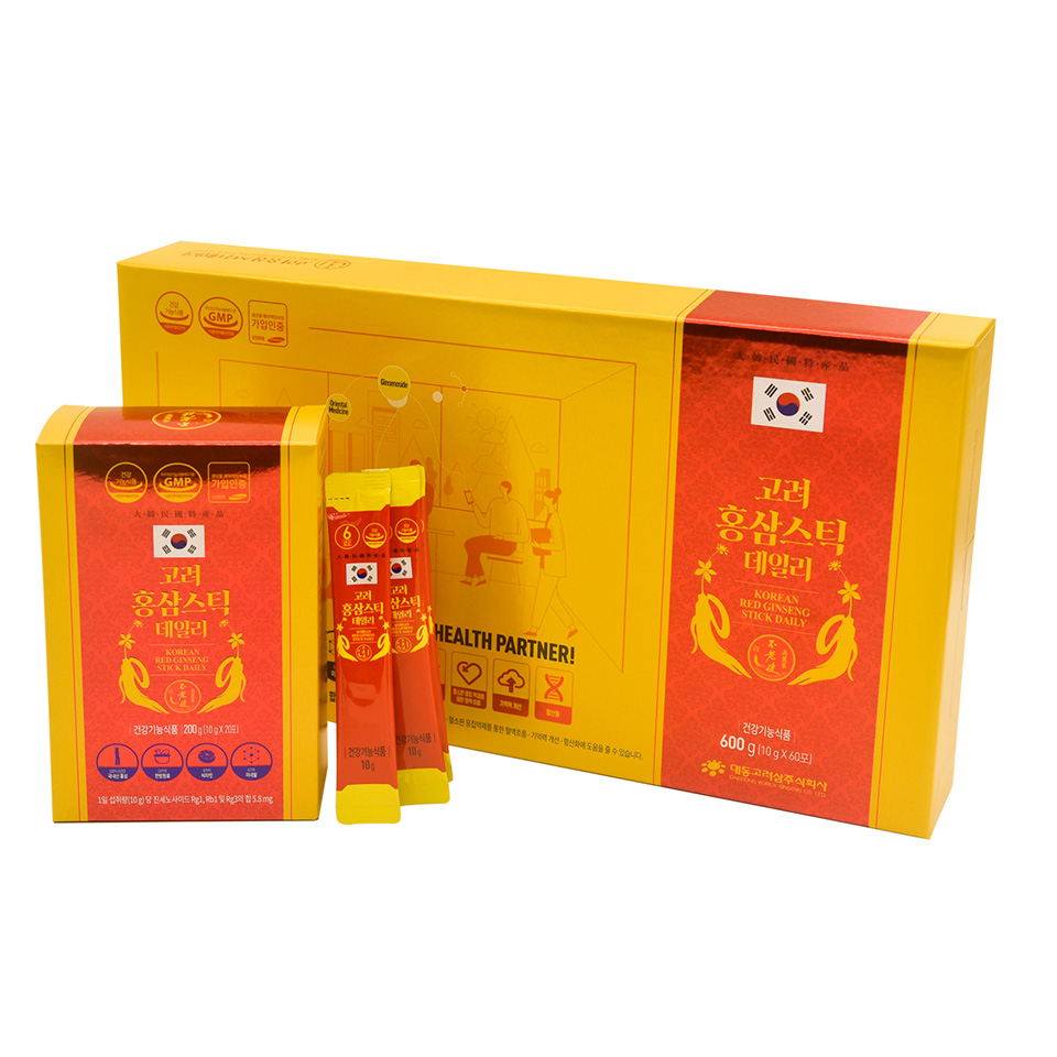 Nước hồng sâm daily stick daedong Hồng sâm HQ hàng ngày (10g x 60 stick) Daily - Daedong - Image 1