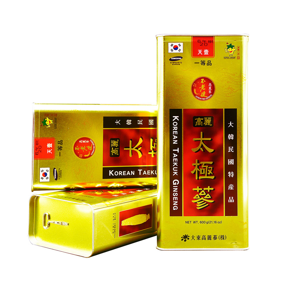 Thái cực sâm củ khô 600gram Kingsize (Thiên sâm) Korean Taekuk Ginseng (Thiên sâm) 600g - số 20 (20củ special) - Daedong - Image 1