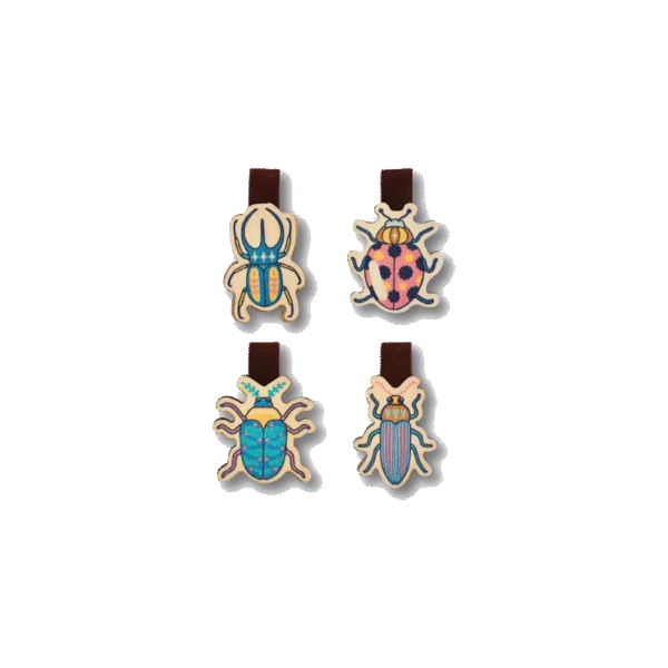 BST Set 4 Kẹp Sách Gỗ Lớp Côn Trùng