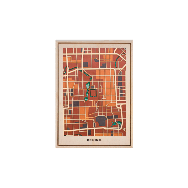 Bản Đồ Tranh Gỗ Beijing