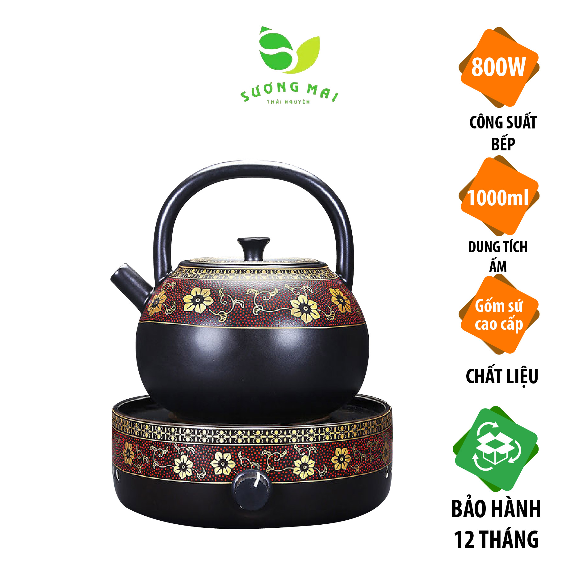 bo-dun-nuoc-gom-su-hoa-cam-01.jpg Bộ Ấm Đun Nước Gốm Sứ Cao Cấp Và Bếp Hồng Ngoại Hoa Cẩm Đẹp, Sang Trọng, Đẳng Cấp - Image 1