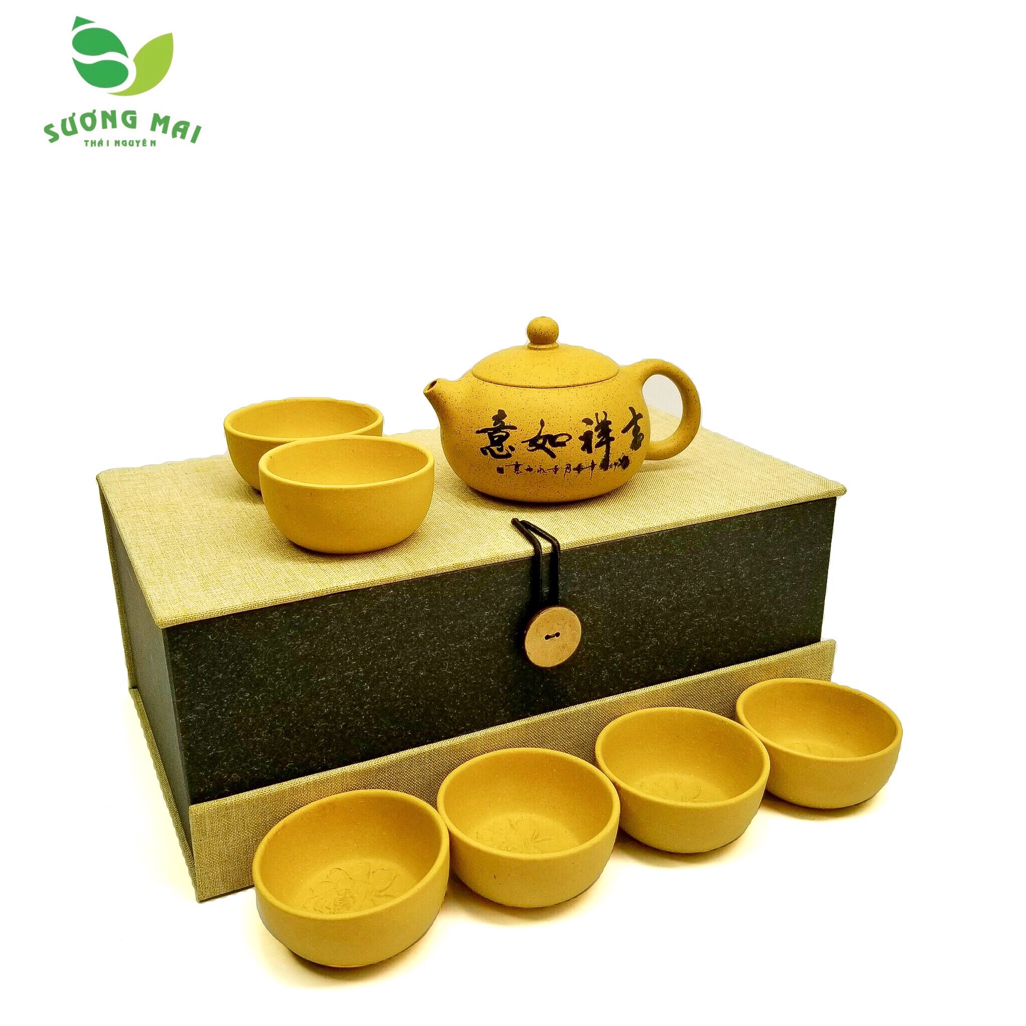 z2689934639102_0b61c8ecbc14747902d7fa19178e3316.jpg Bộ Ấm Chén Đoàn Nê Tây Thi, Đoàn Nê Nguyên Khoáng, Thủ Công 240ml - Image 1
